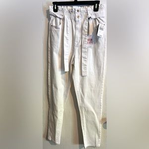 Celebrity Pink Paper Bag Pants